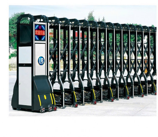 Cổng Xếp Tự Động Hợp Kim Nhôm LB024